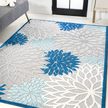 Minori Floral High-low Area Rug
